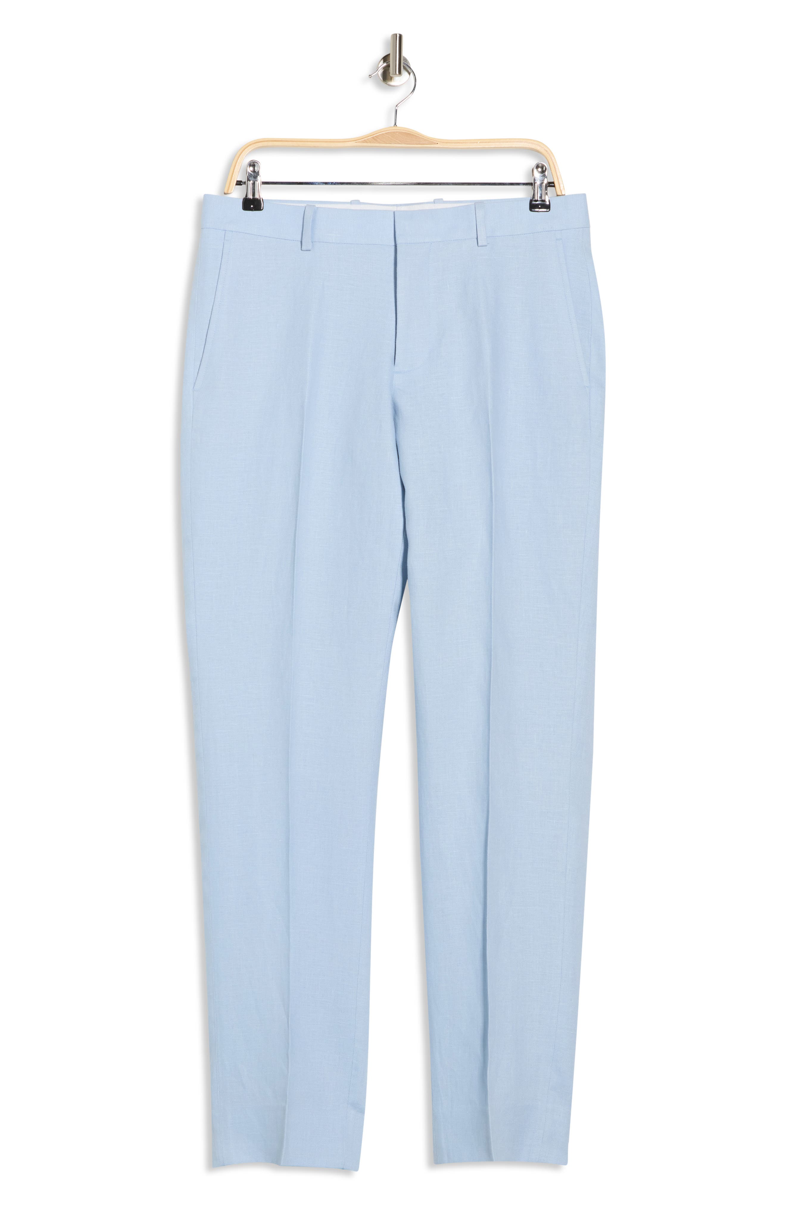 NORDSTROM RACK Trim Fit Linen Suit Separates Dress Pants (Men ...