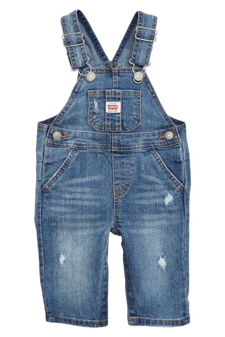 Levi's® Denim Overalls, Main, color, VINTAGE SKY