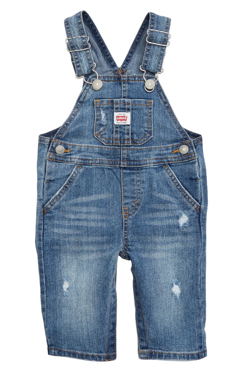 Levi's<sup>®</sup> Denim Overalls, Main, color, 