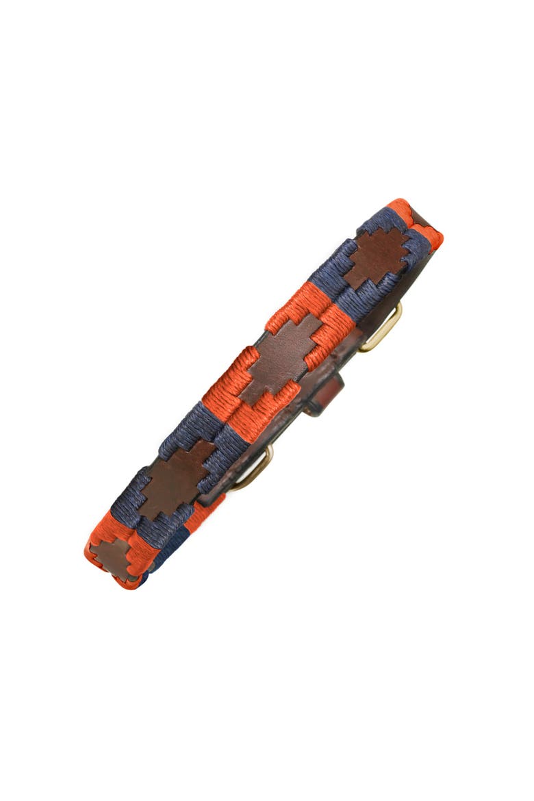 Dog Collar - Audaz, Alternate, color, Brown/Orange/Navy