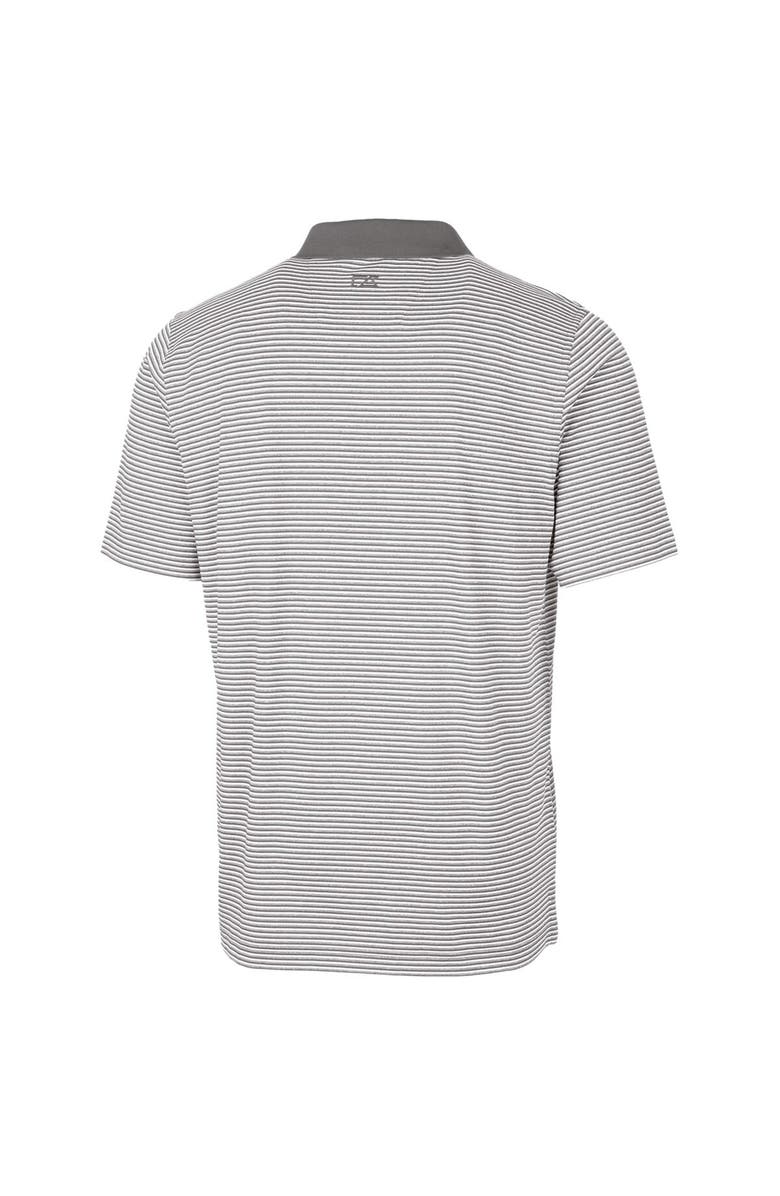 Cutter & Buck Men's Cutter & Buck Gray Missouri Tigers Forge Tonal Stripe Stretch Polo, Alternate, color, 