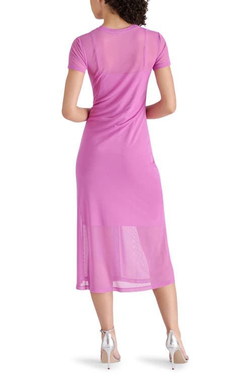 Steve Madden Mesh T-shirt Dress In Spring Crocus