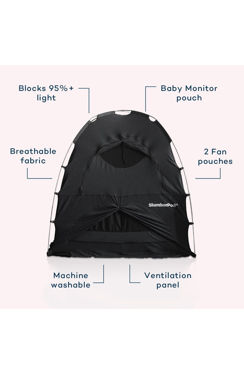 SlumberPod Blackout Sleep Tent, Alternate, color, Black