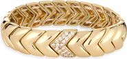 NORDSTROM RACK Cubic Zirconia Chevron Stretch Bracelet