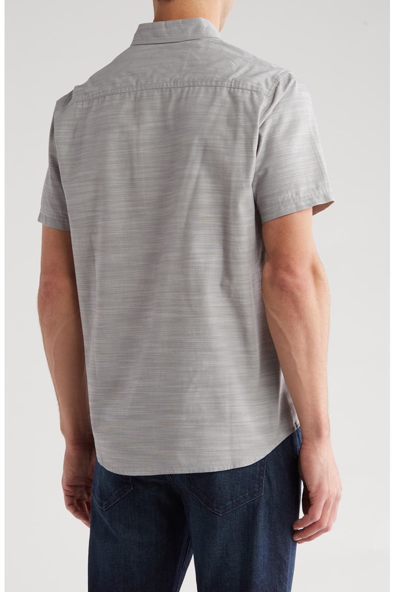 Lennox Short Sleeve Button-Up Shirt, Alternate, color, COBRA