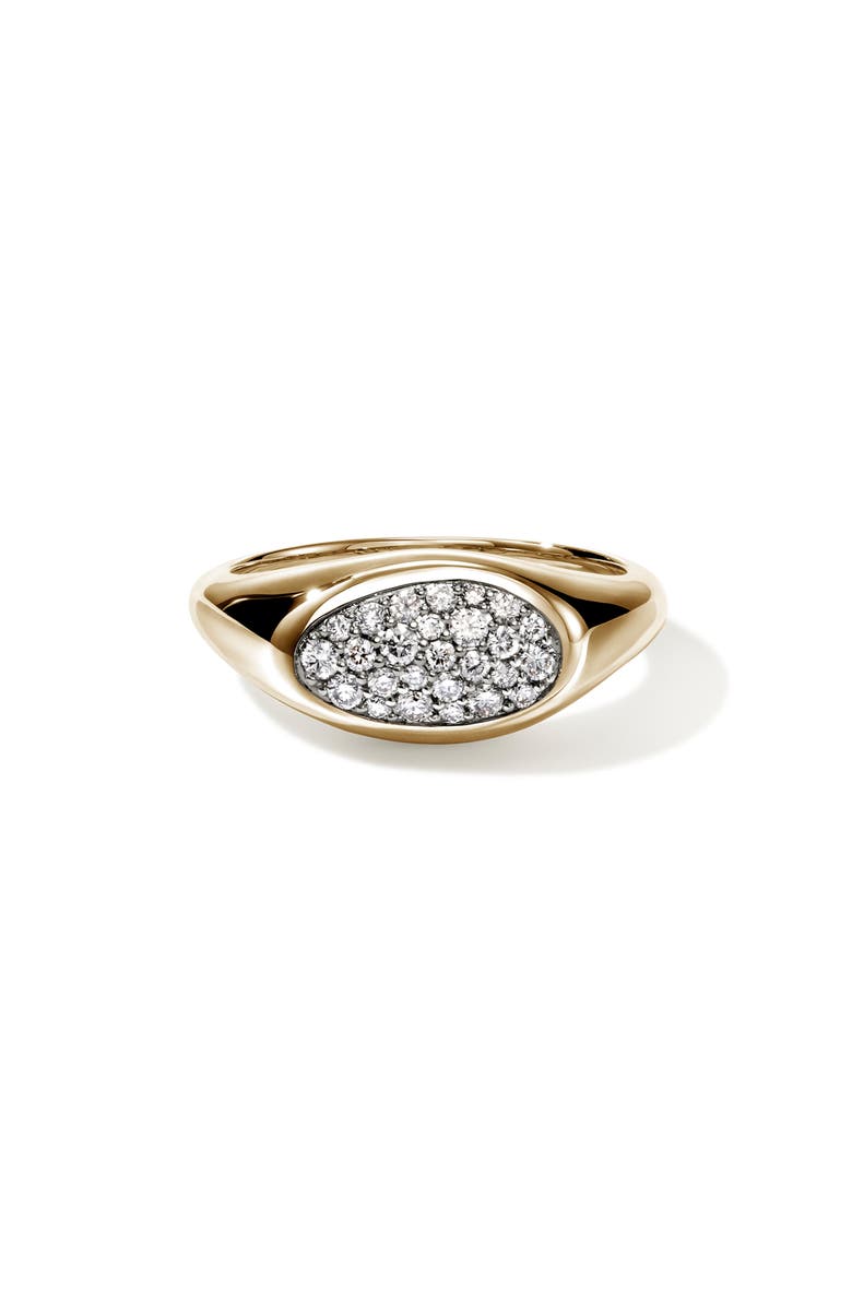 John Hardy Small Pebble Ring, Gold, Diamonds, Alternate, color, Gold