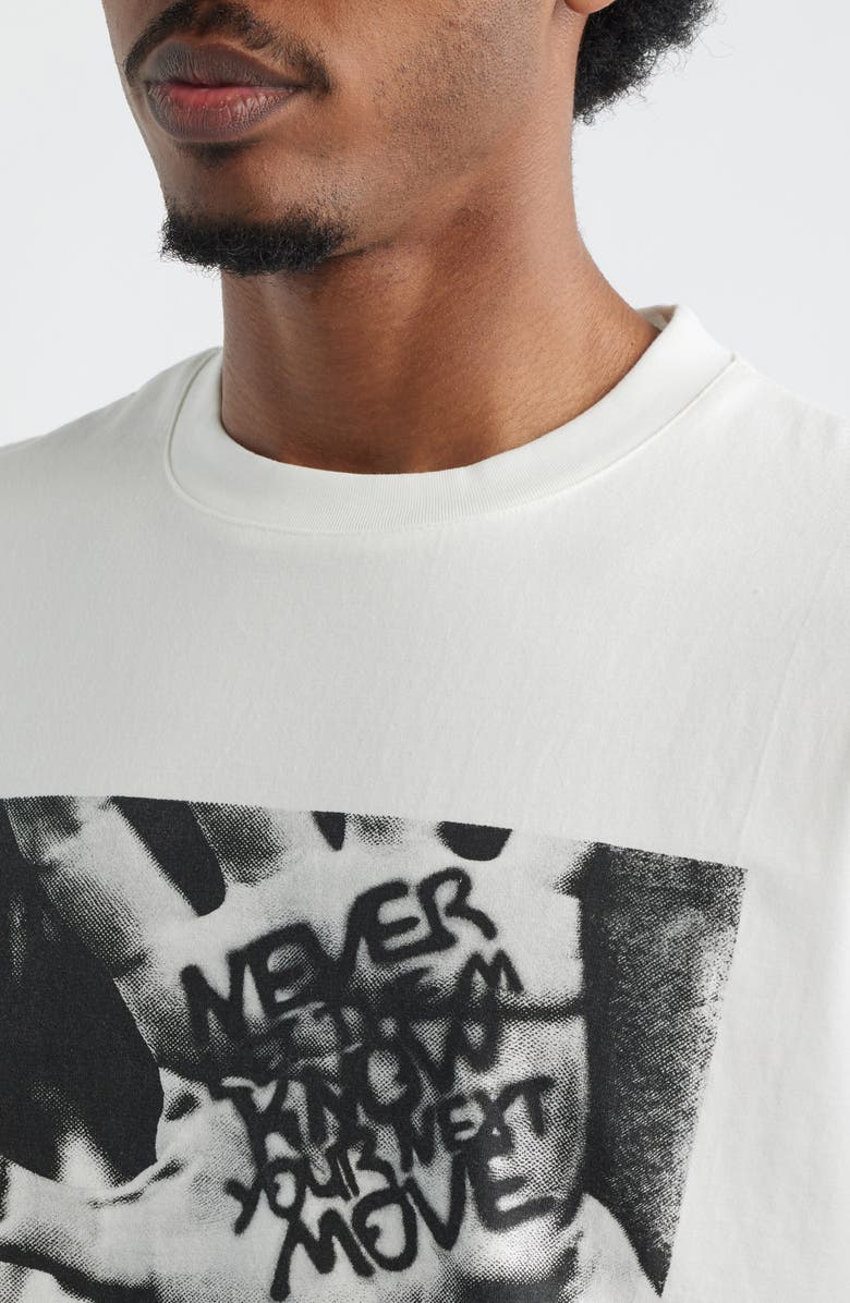 CRIMINAL DAMAGE Cover Up Graphic T-Shirt, Alternate, color, Off-White