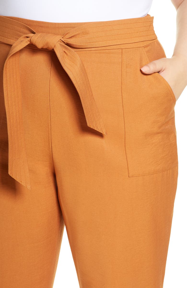 Leith Tie Waist Utility Pants, Alternate, color, 