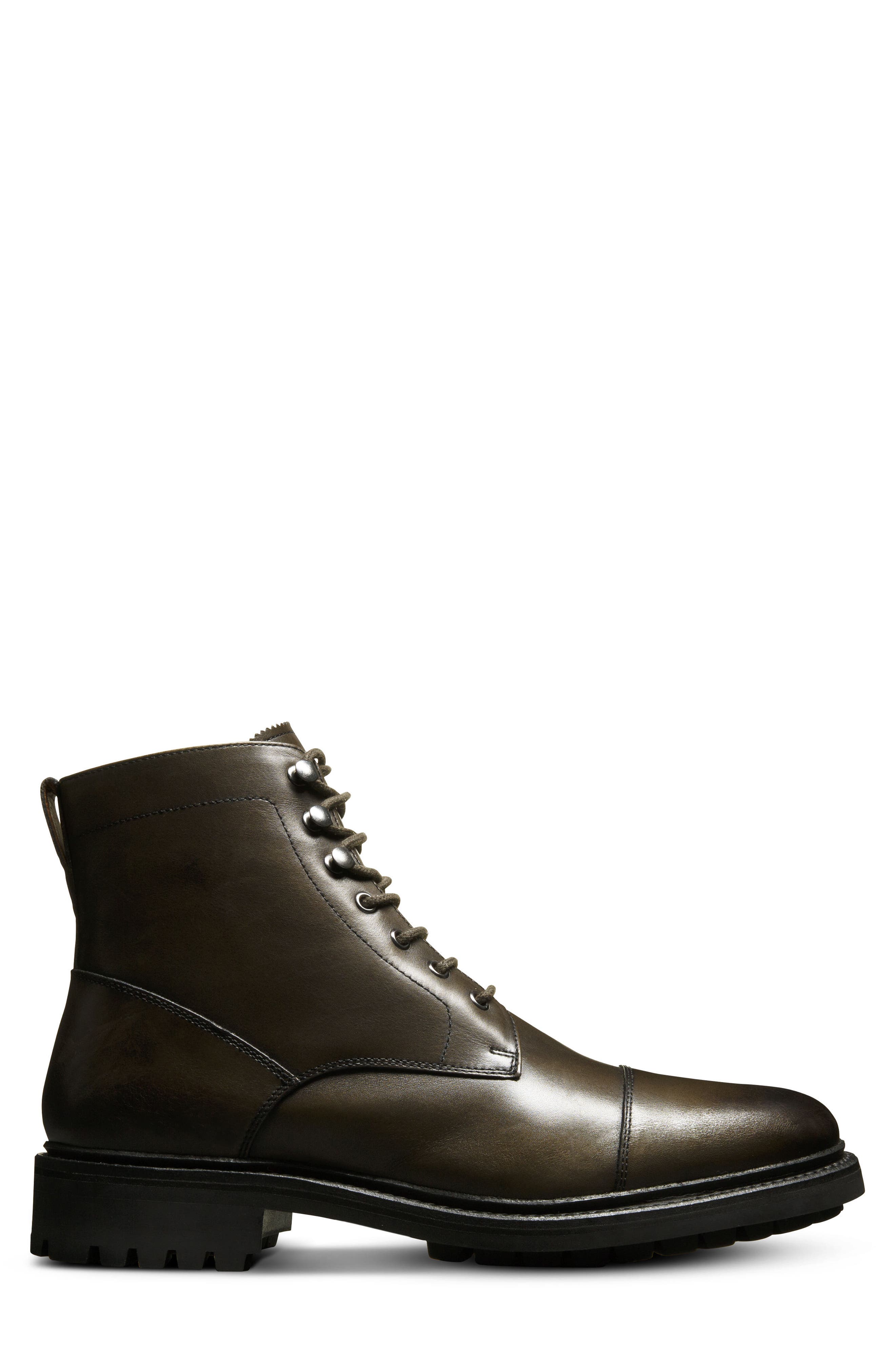 Briggs Leather Lug Boot, Alternate, color, OLIVE