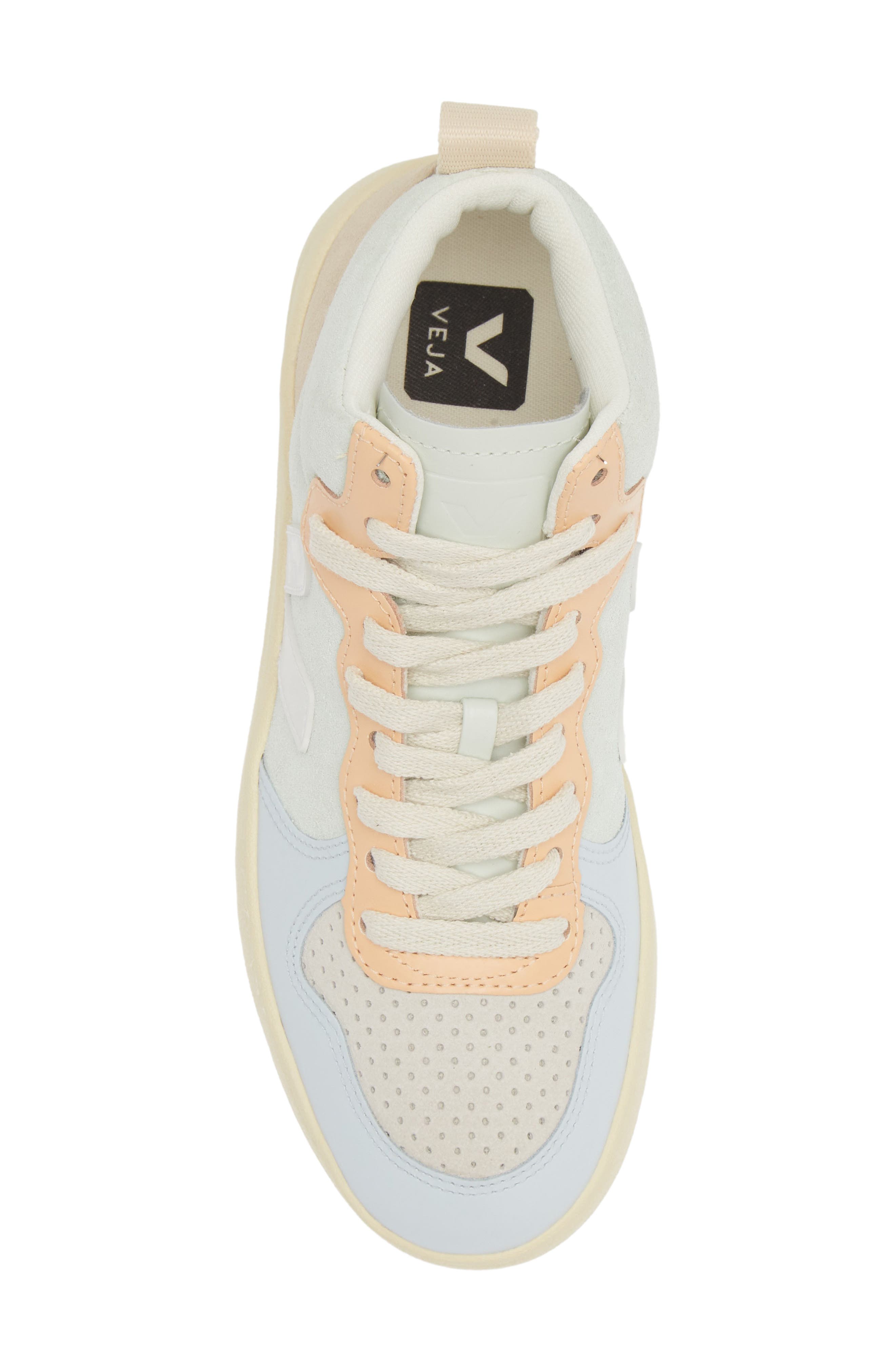 V-15 Mid Top Sneaker, Alternate, color, JADE WHITE-MULTICO