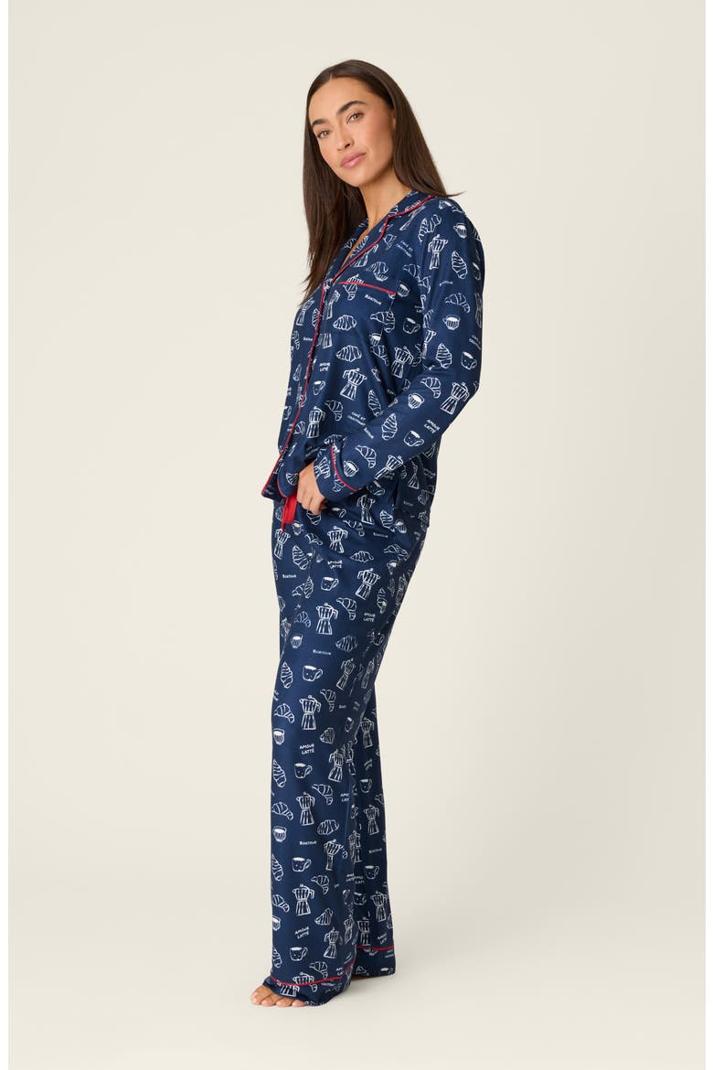 Bonjour Babe Pajamas, Alternate, color, DEEP NAVY