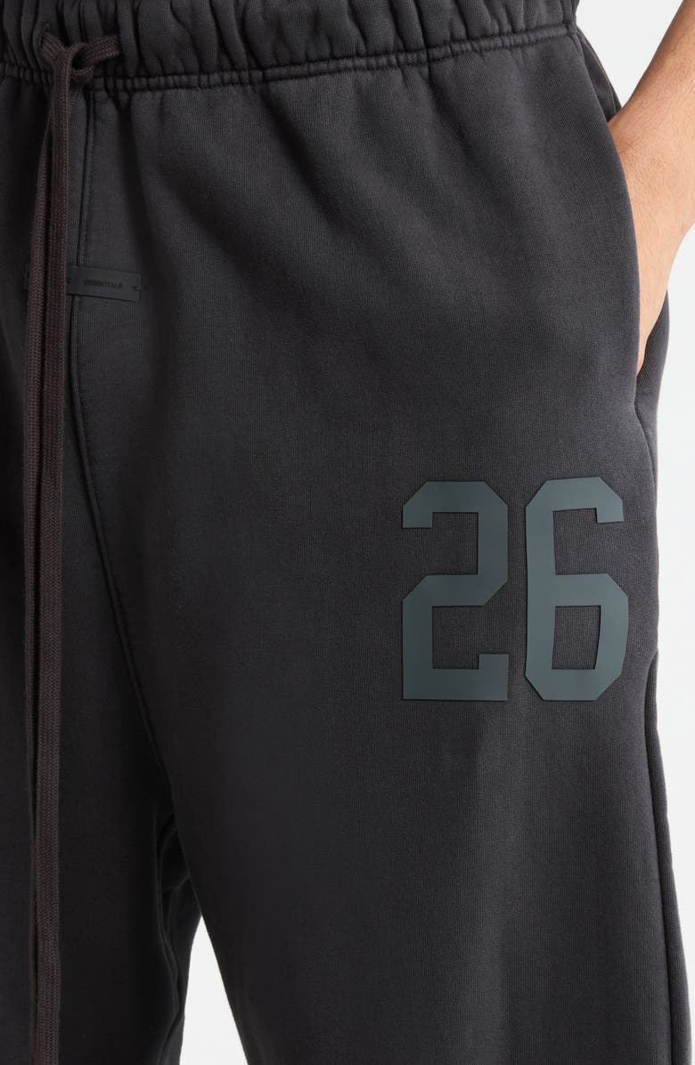 Fear of God Essentials Tearaway Cotton Sweatpants, Alternate, color, Vintage Black