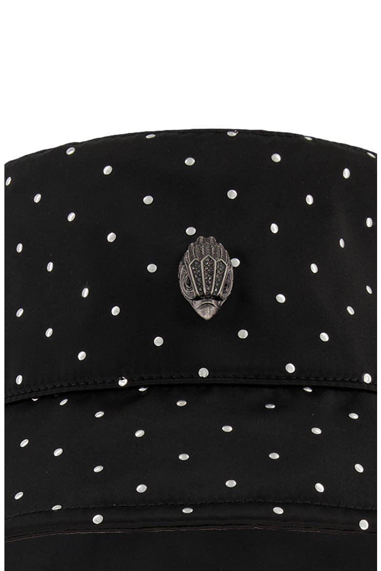 Studded Reversible Nylon Bucket Hat, Alternate, color, BLACK