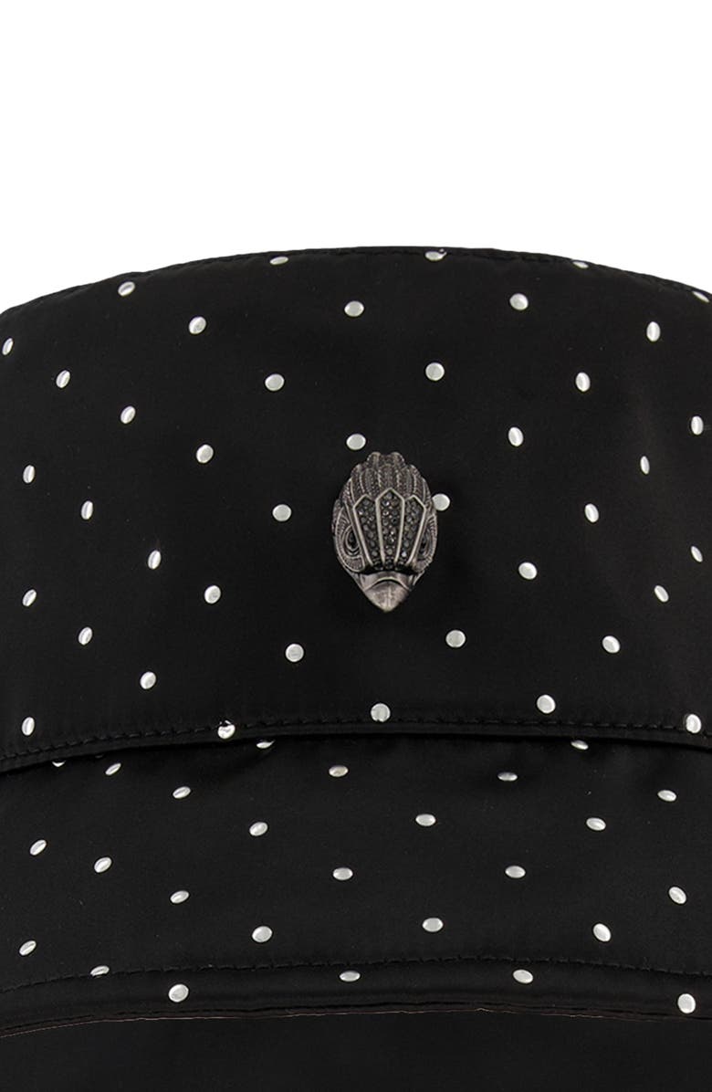 Kurt Geiger London Studded Reversible Nylon Bucket Hat, Alternate, color, Black