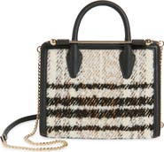 Strathberry Mini Bouclé & Leather Tote