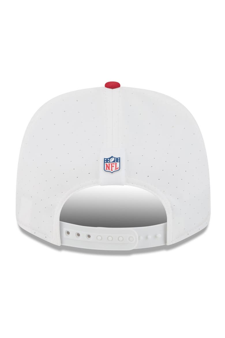Men's New Era  White/Scarlet San Francisco 49ers 2025 NFL Training Camp 9SEVENTY Adjustable Hat, Alternate, color, White