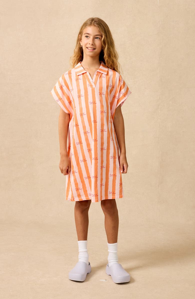 The Sunday Collective Kids' Stripe Organic Cotton Button-Up Shirt, Alternate, color, 