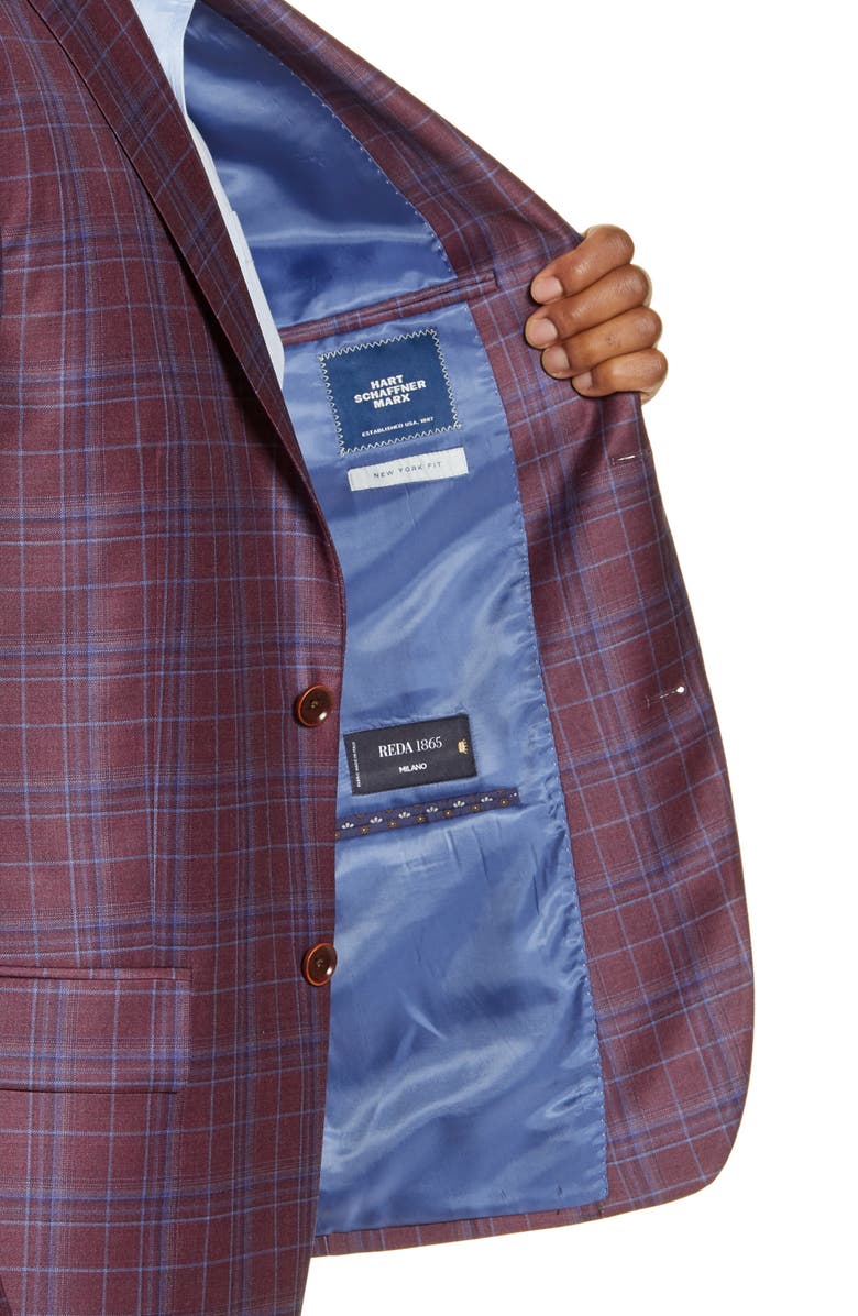 Hart Schaffner Marx Classic Fit Plaid Wool Sport Coat, Alternate, color,