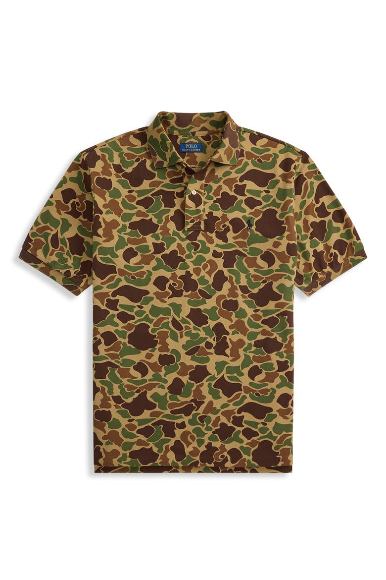Big & Tall Animated Mesh Polo Shirt V3, Alternate, color, HERITAGE FRGSKN CAMO