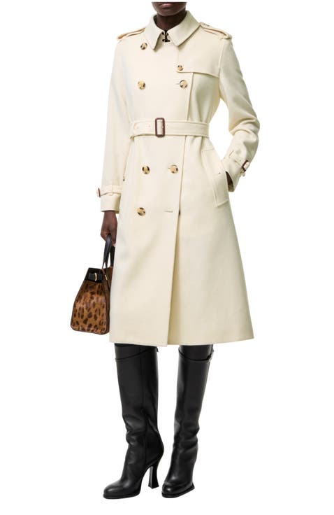 Long Cashmere Kensington Trench Coat