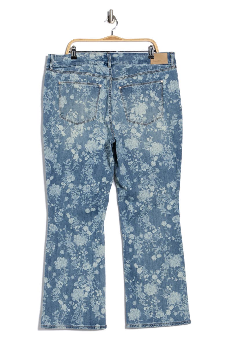 Tummyless Floral Bootcut Jeans, Alternate, color, PATHWAY FLORAL