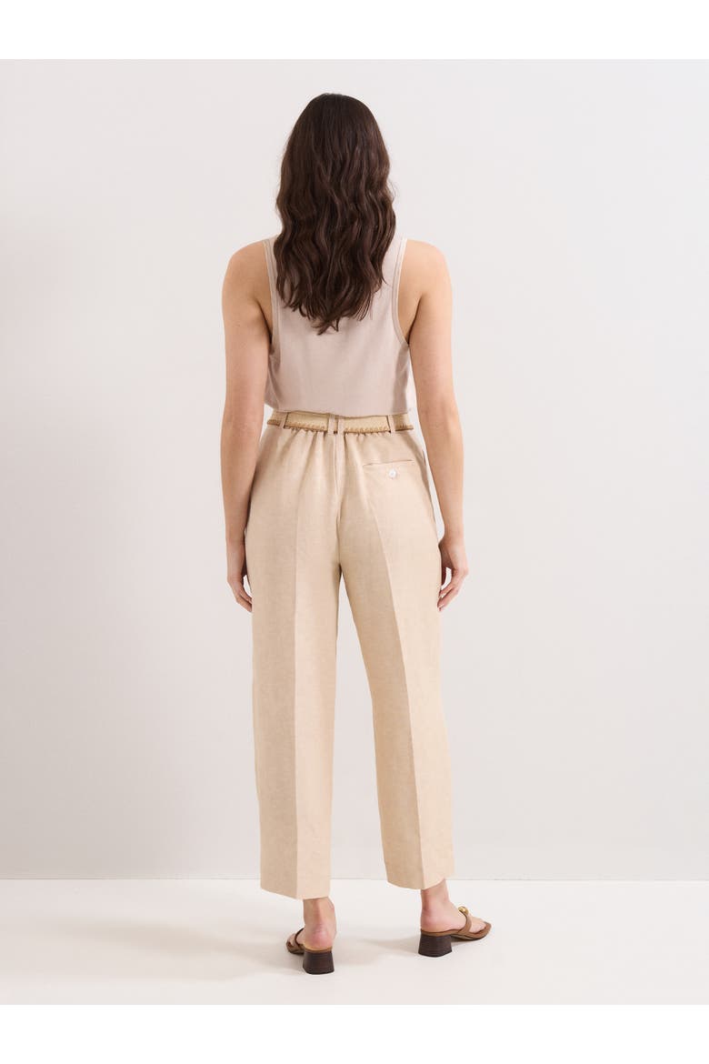 Elena Linen Trouser, Alternate, color, Neutral