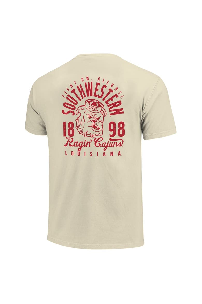 IMAGE ONE Men's Cream Louisiana Ragin' Cajuns Comfort Colors Mascot ...