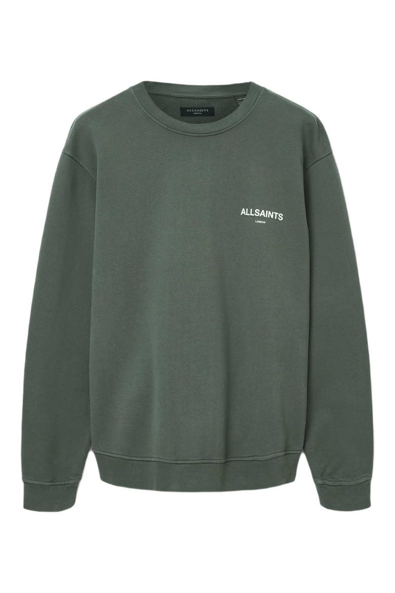 Halcyon Oversize Cotton Crewneck Sweatshirt, Alternate, color, GARNET GREEN
