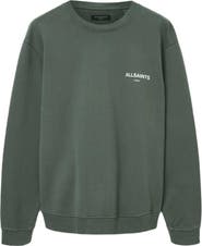 AllSaints Halcyon Oversize Cotton Crewneck Sweatshirt