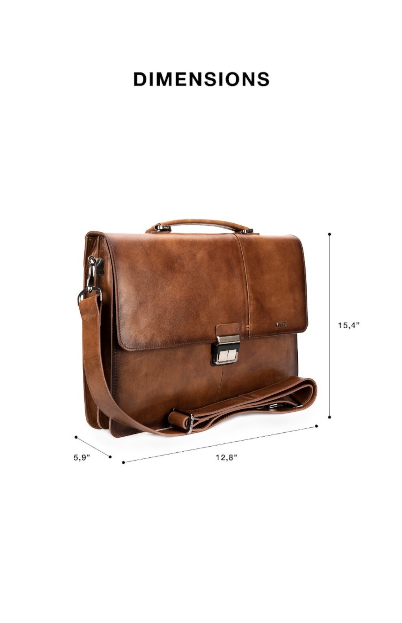 Velez Aperto Leather Laptop Bag for Men, Alternate, color, Honey