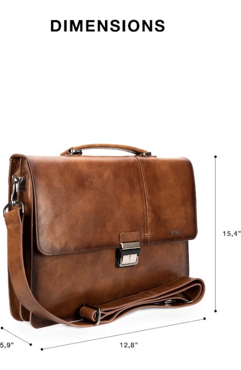 Velez Aperto Leather Laptop Bag for Men, Alternate, color, Honey
