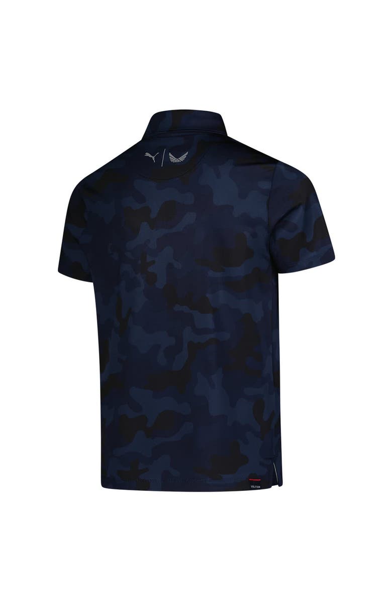 PUMA Youth Puma Navy THE PLAYERS MATTR Volition Camo Polo, Alternate, color, Navy