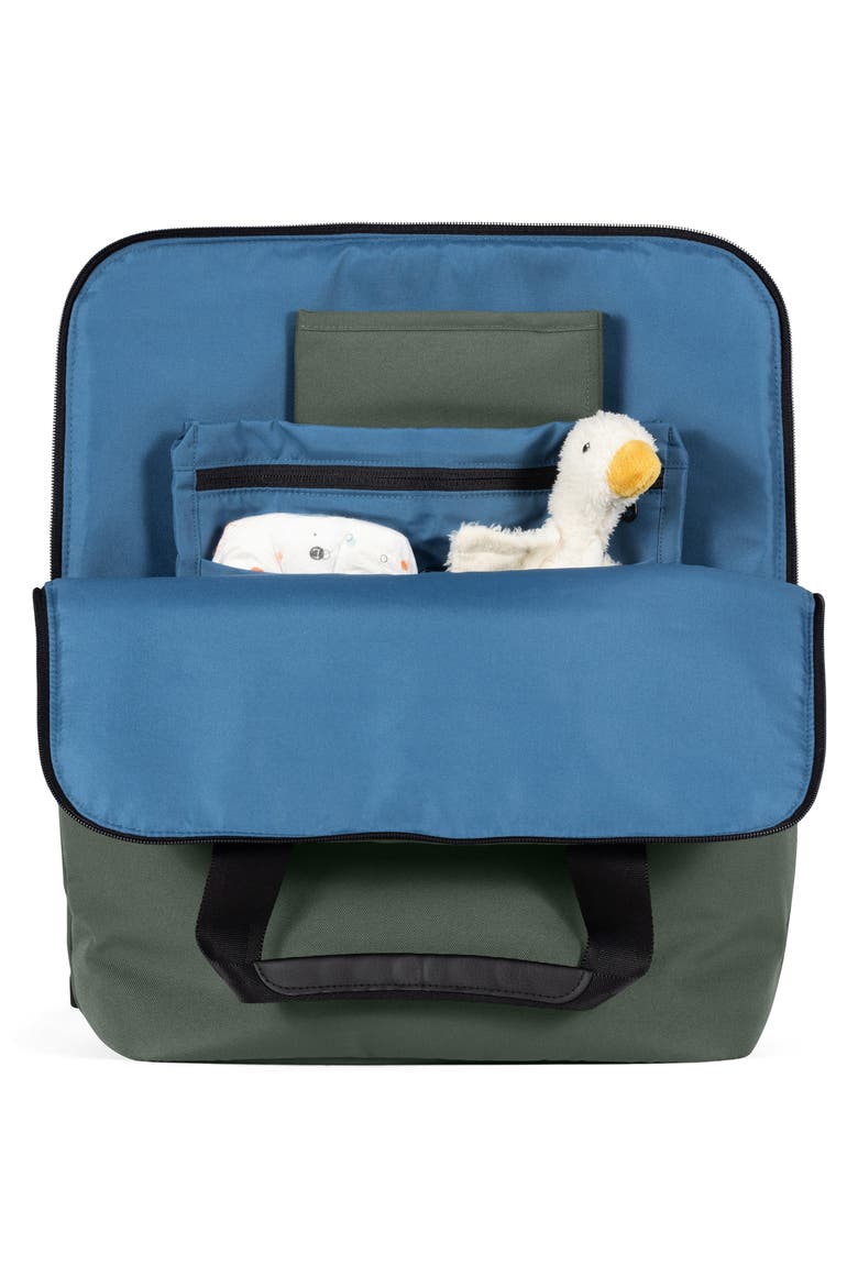 Diaper Changing Backpack, Alternate, color, FOREST GREEN