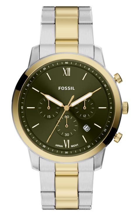 Neutra Chronograph Two-Tone Bracelet Watch, 44mm