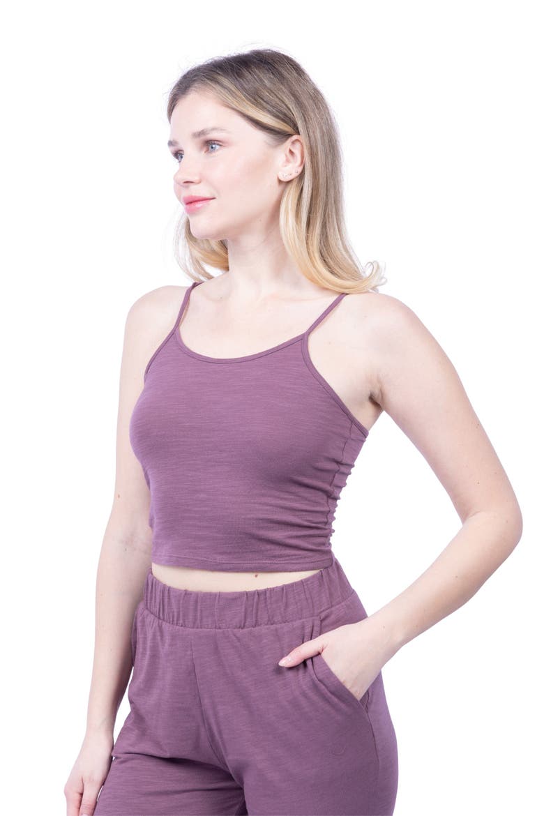 Tegan Organic Cotton Cami Tank, Alternate, color, Camel