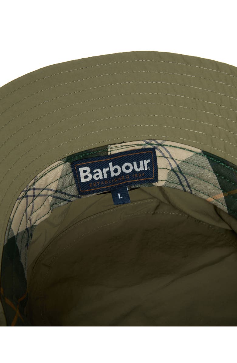 Barbour Tracker Showerproof Bucket Hat, Alternate, color, Dusty Olive