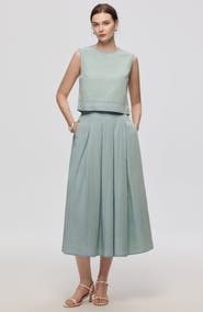 JUANA Amaia Pleated Maxi Skirt