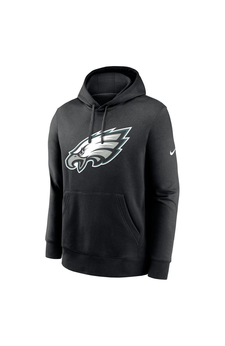 Nike Men's Nike Black Philadelphia Eagles Club Logo Pullover Hoodie, Alternate, color, Black