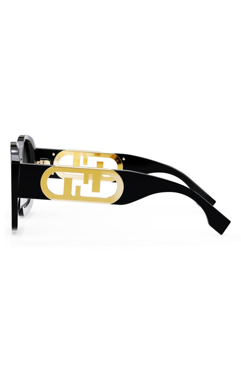 Fendi 'Fendi O'Lock 54mm Geometric Sunglasses, Alternate, color, 