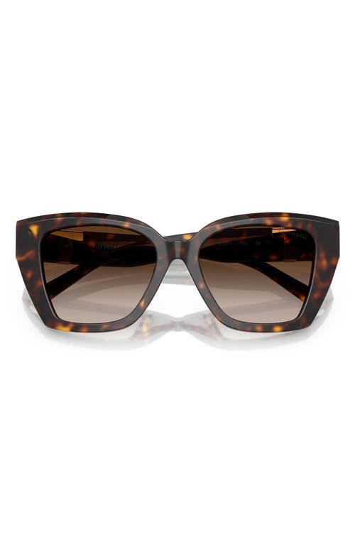 Tiffany & Co . 52mm Gradient Square Sunglasses In Brown
