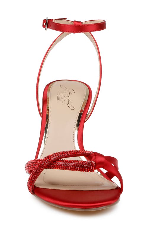 Jewel Badgley Mischka Fiji Ankle Strap Sandal In Multi
