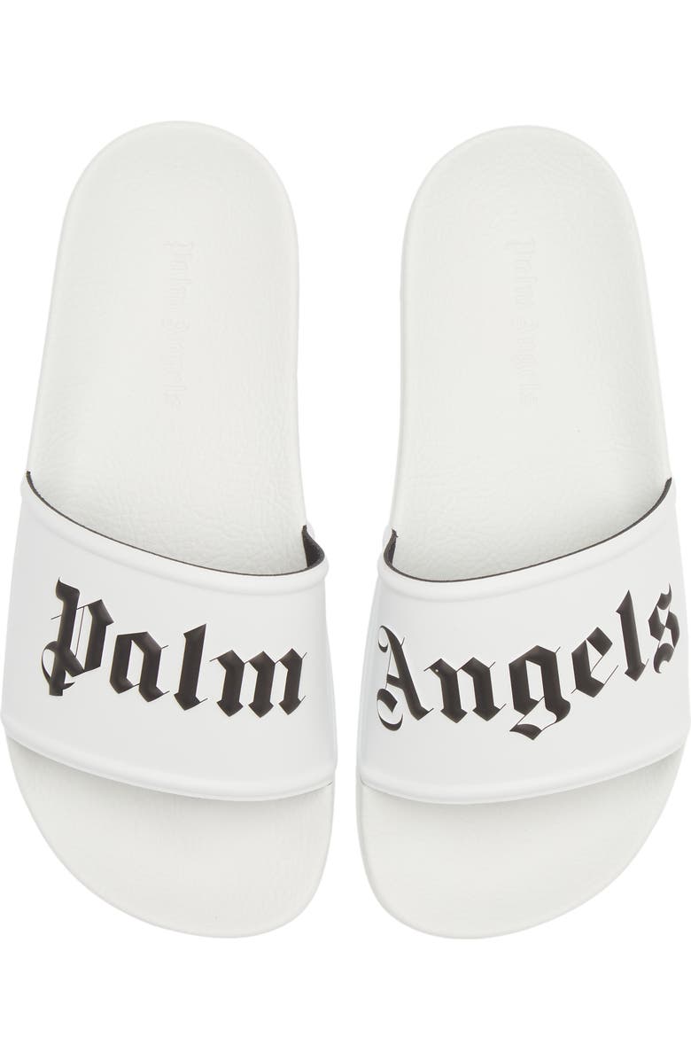 Palm Angels Logo Pool Slide Sandal, Main, color,
