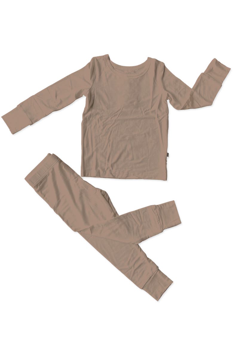 Laree + Co Kid's Spring Solid 2-Piece Long Sleeve Set, Main, color, Dune