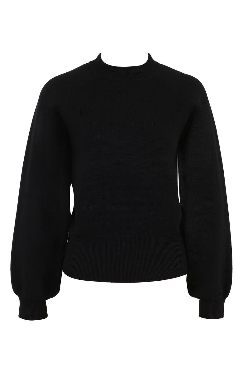 HOUSE OF CB Cressida Wool Blend Sweater, Alternate, color, Black