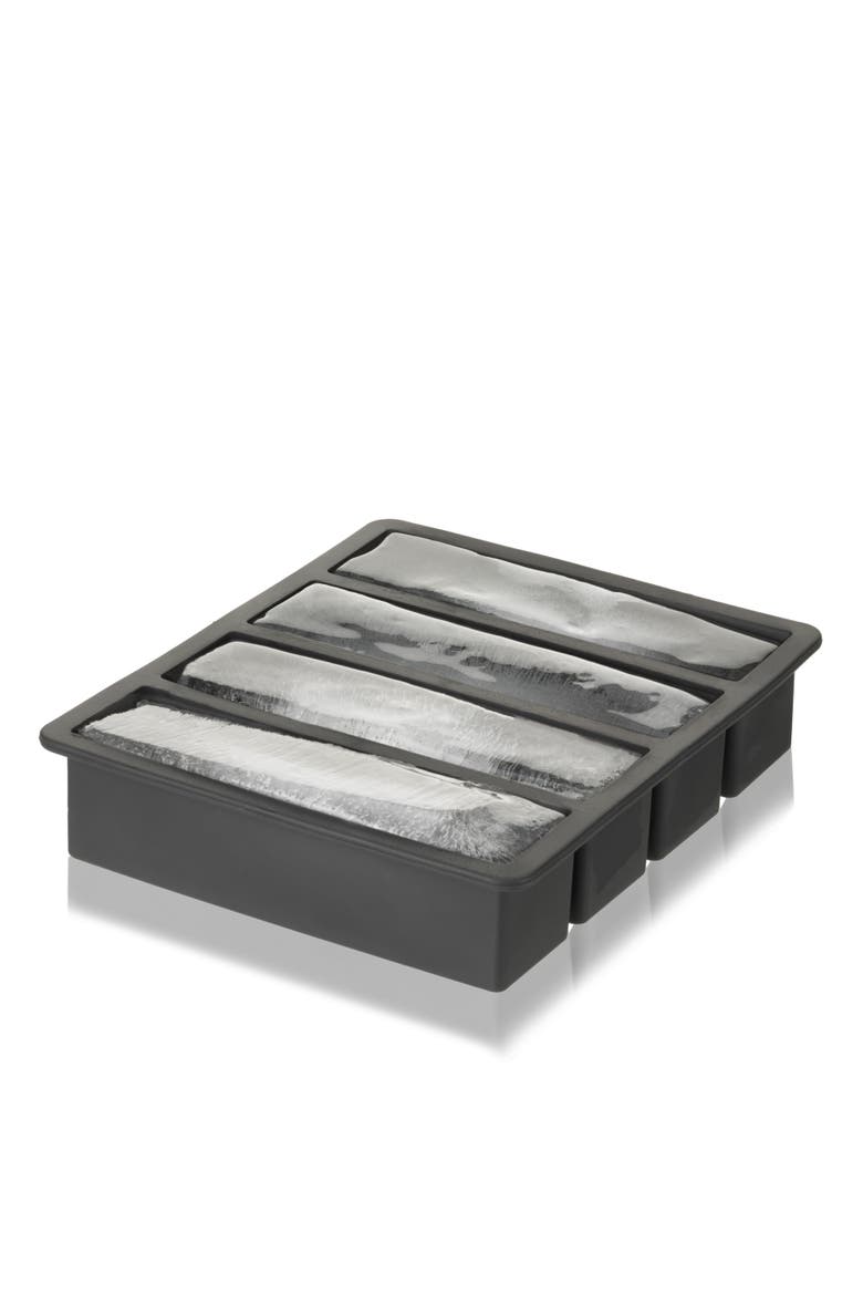 Glacier Highball Ice Cube Tray with Lid in Grey, Alternate, color, Grey