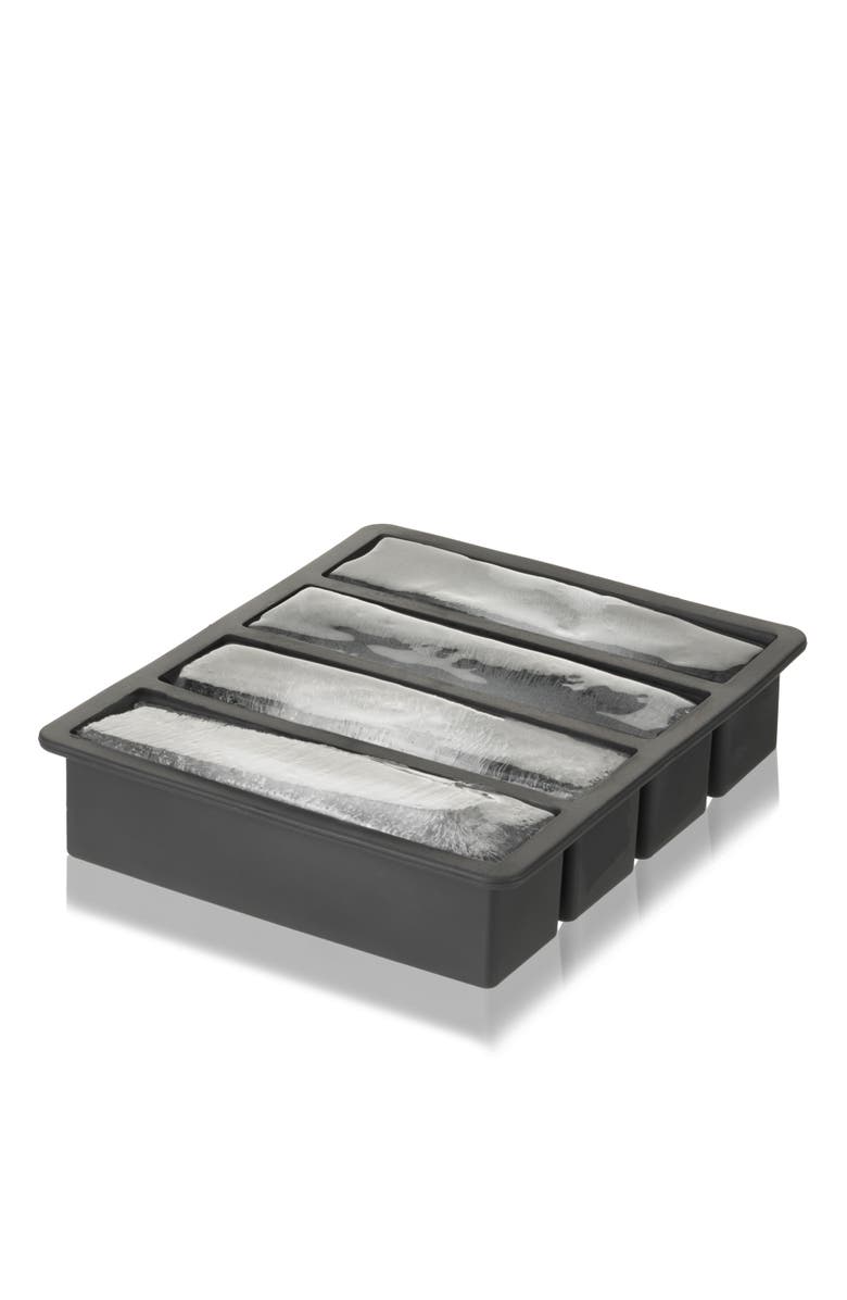 Viski Glacier Highball Ice Cube Tray with Lid in Grey, Alternate, color, Grey