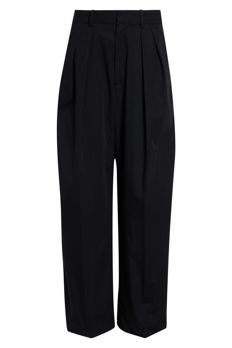 Joel Pleated Trousers, Alternate, color, BLACK