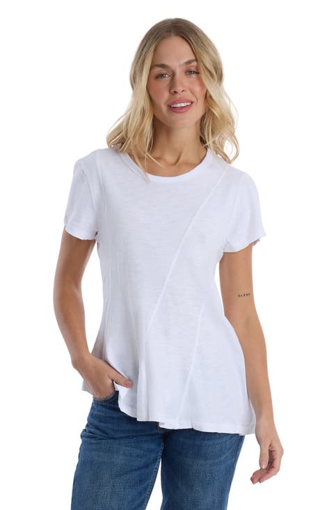 Round neck short sleeve tee