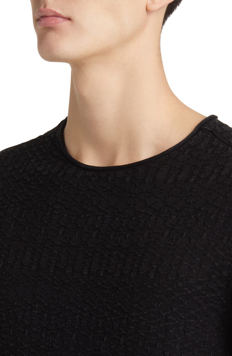 John Varvatos Riley Textured Knit Shirt, Alternate, color, 