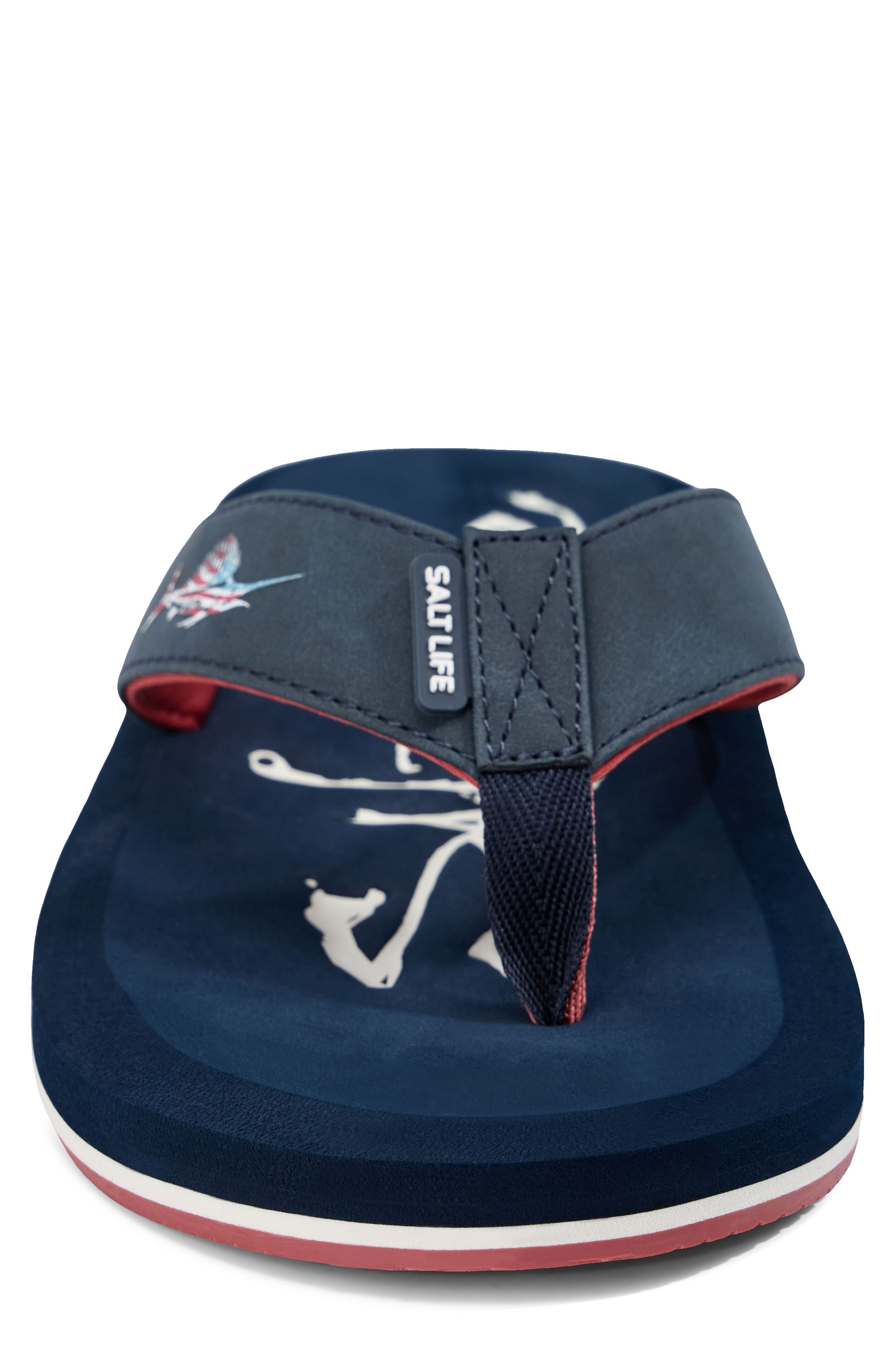 The Skiff Americana Flip Flop, Alternate, color, NAVY